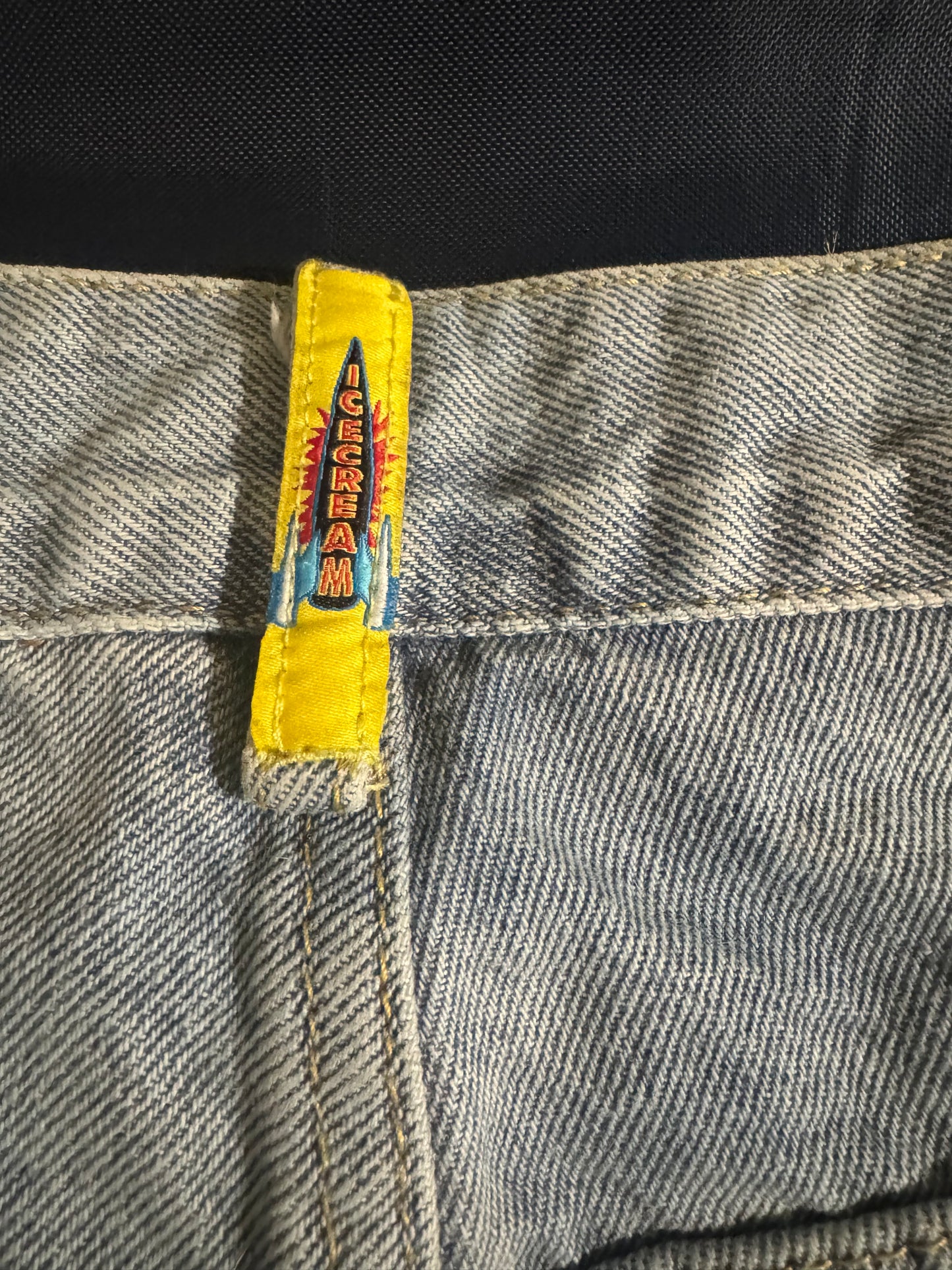 Ice cream Running Dog Denim Shorts